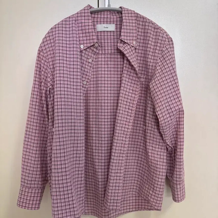 [BUNJANG] DUNST Oversized Checked Shirt Pink Check / DUNST 던스트 체크 셔츠
