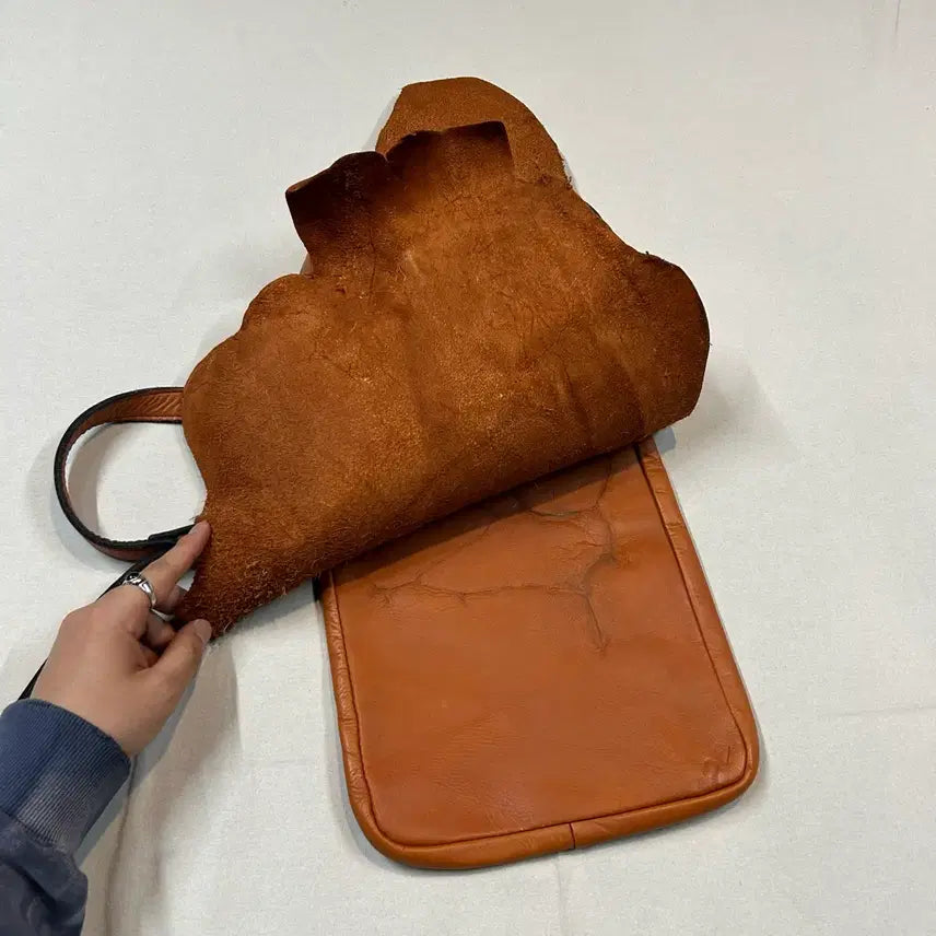 [BUNJANG] Yoshida Porter Baron Leather Crossbody Shoulder Bag / 요시다 포터 바론 가죽 크로스백 숄더백 Z14