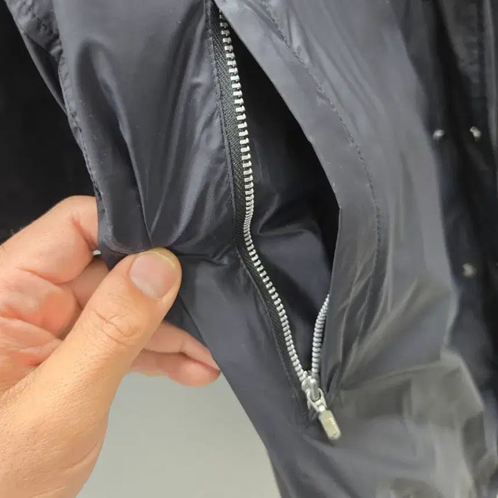 [BUNJANG] Nike Hooded Long Coat - Black / 나이키 후드 코트 블랙 롱 아우터