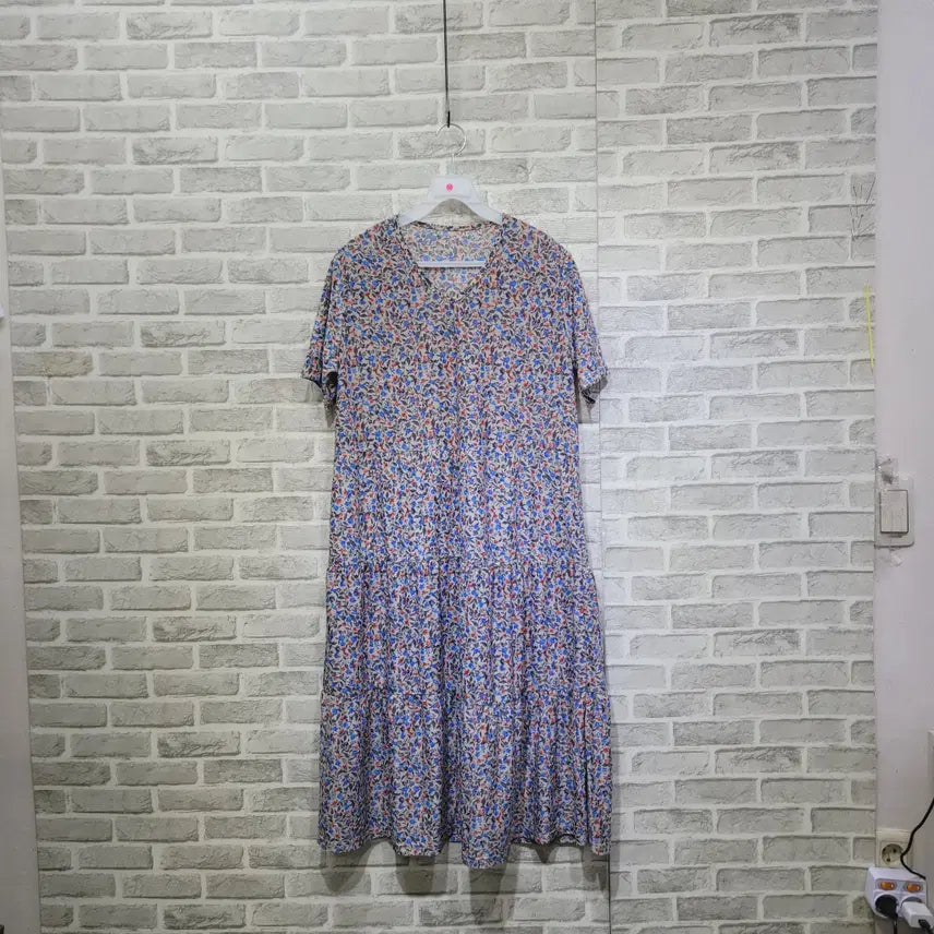 [BUNJANG] Flower Span Dress Free Size / ㄹ54 플라워 스판 원피스 F