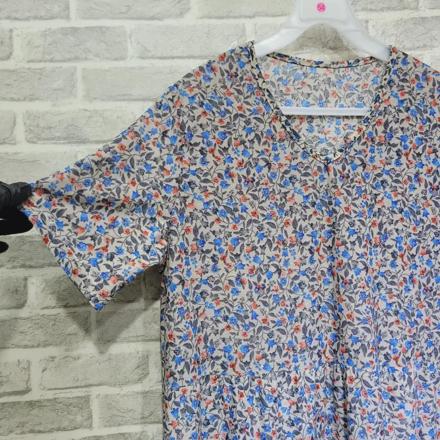 [BUNJANG] Flower Span Dress Free Size / ㄹ54 플라워 스판 원피스 F