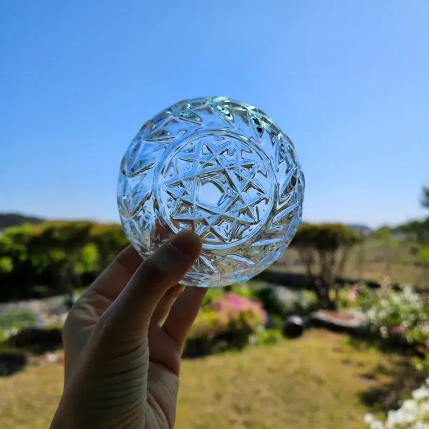 [BUNJANG] RCR Italy Crystal Bonnet Jar Set (2 Pieces) / 일괄판매)빈티지 이태리 RCR 크리스탈 보닛함 2세트