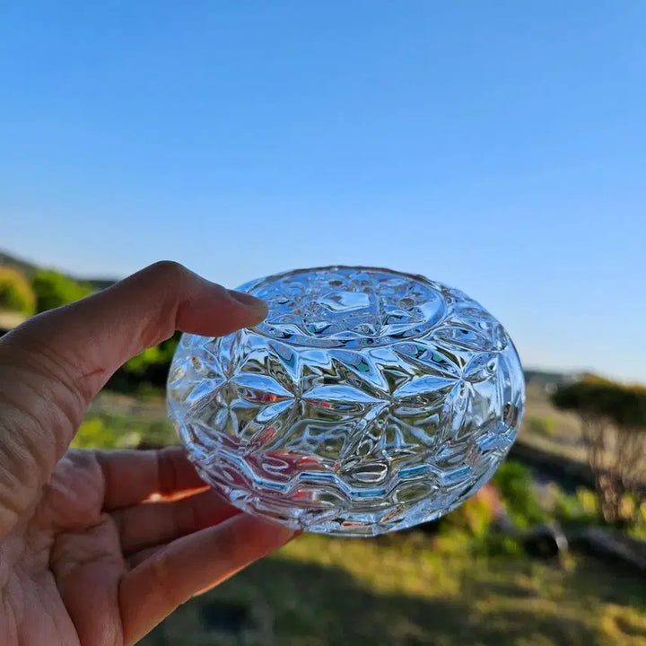 [BUNJANG] RCR Italy Crystal Bonnet Jar Set (2 Pieces) / 일괄판매)빈티지 이태리 RCR 크리스탈 보닛함 2세트