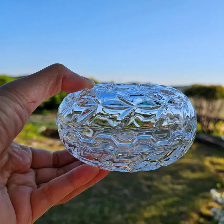 [BUNJANG] RCR Italy Crystal Bonnet Jar Set (2 Pieces) / 일괄판매)빈티지 이태리 RCR 크리스탈 보닛함 2세트