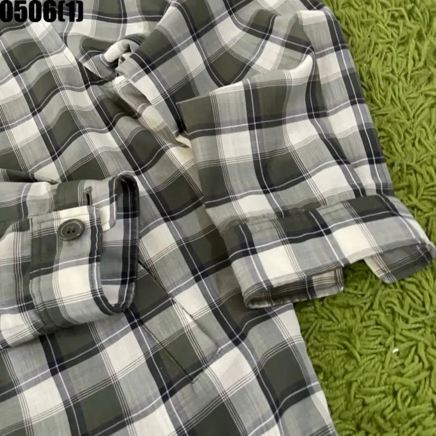 [BUNJANG] Saint Laurent Check Zip-Up Jacket / 입생로랑 체크 집업 자켓 100