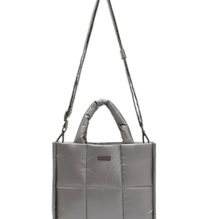 [BUNJANG] Snow Peak Padded Tote Bag Silver / 스노우피크 패팅 토트백 실버