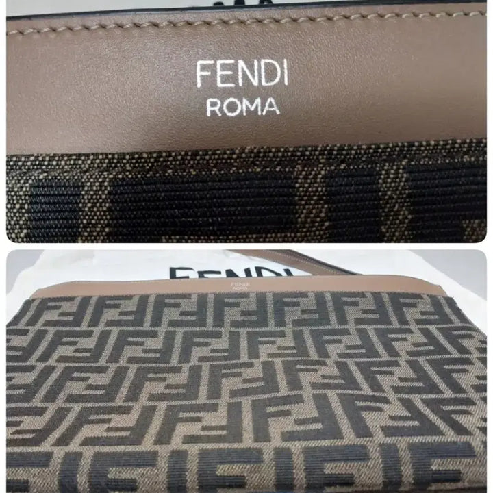 [BUNJANG] Fendi FF Jacquard Strap Clutch Medium / 펜디 FF 자카드 스트랩 클러치(거의새거)