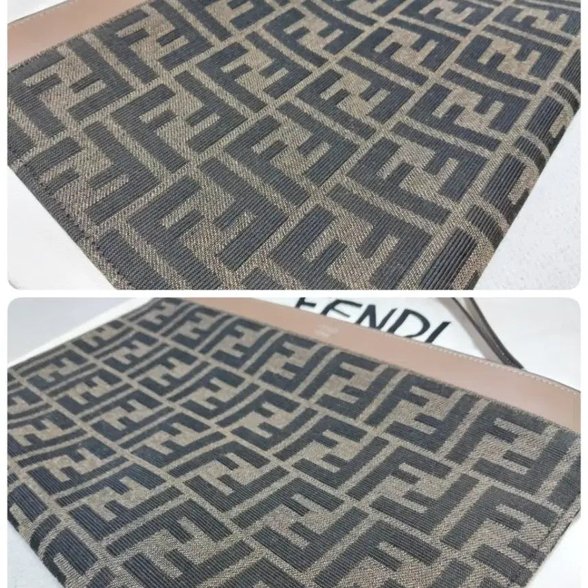 [BUNJANG] Fendi FF Jacquard Strap Clutch Medium / 펜디 FF 자카드 스트랩 클러치(거의새거)
