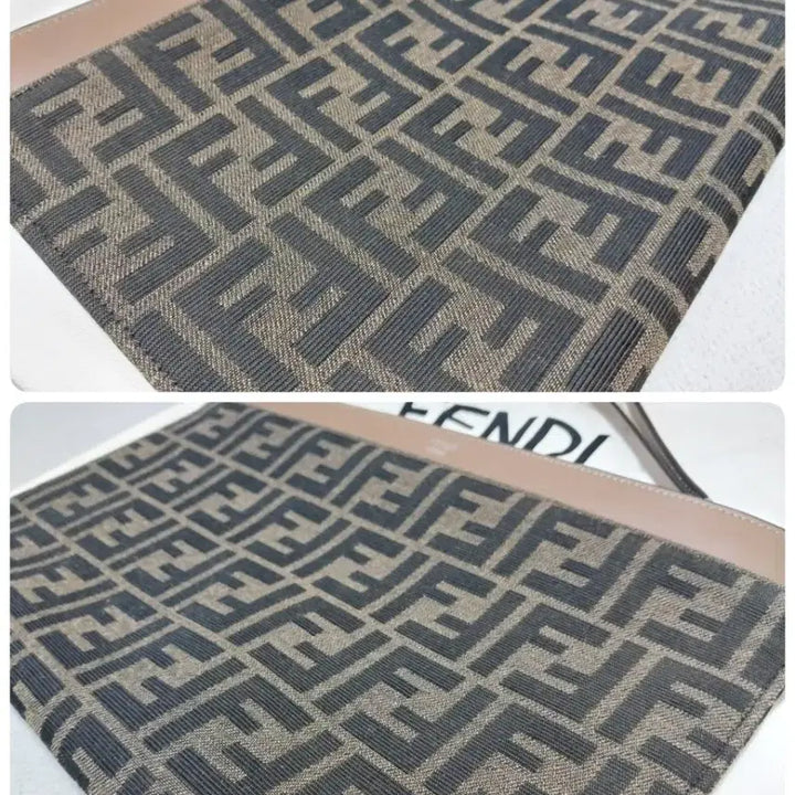 [BUNJANG] Fendi FF Jacquard Strap Clutch Medium / 펜디 FF 자카드 스트랩 클러치(거의새거)