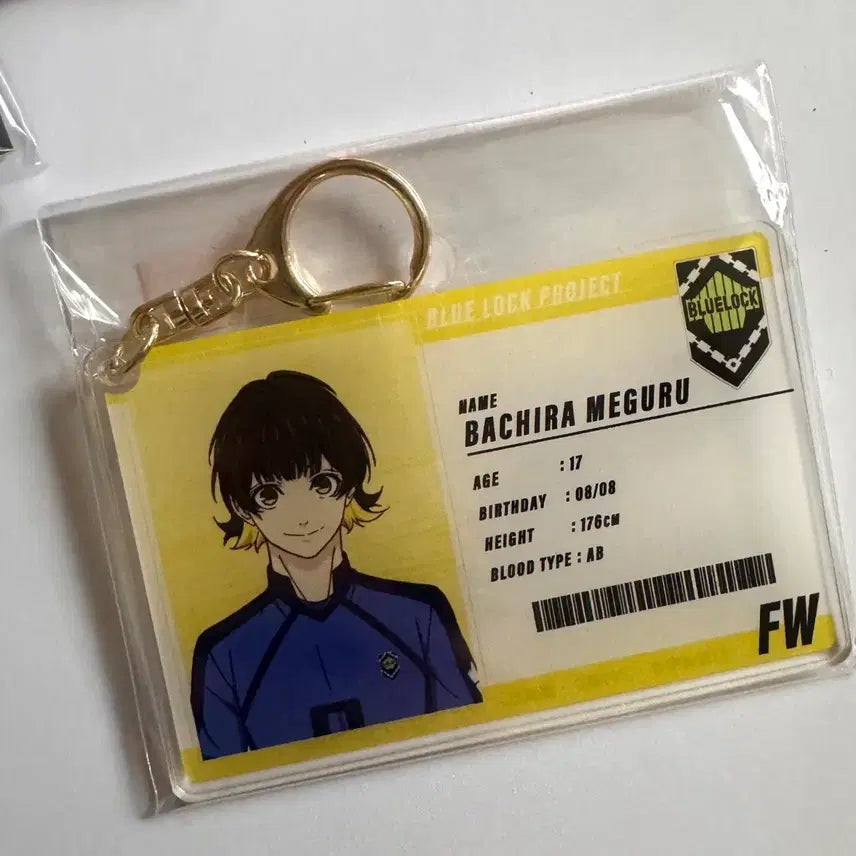 [BUNJANG] Bachira Meguru Acrylic Keyring Blue Lock (Sealed) / 바치라 메구루 아크릴 키링 미개봉 블루록