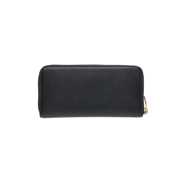 [BUNJANG] Saint Laurent Black Leather Zip Around Long Wallet / 생로랑 지퍼 장지갑