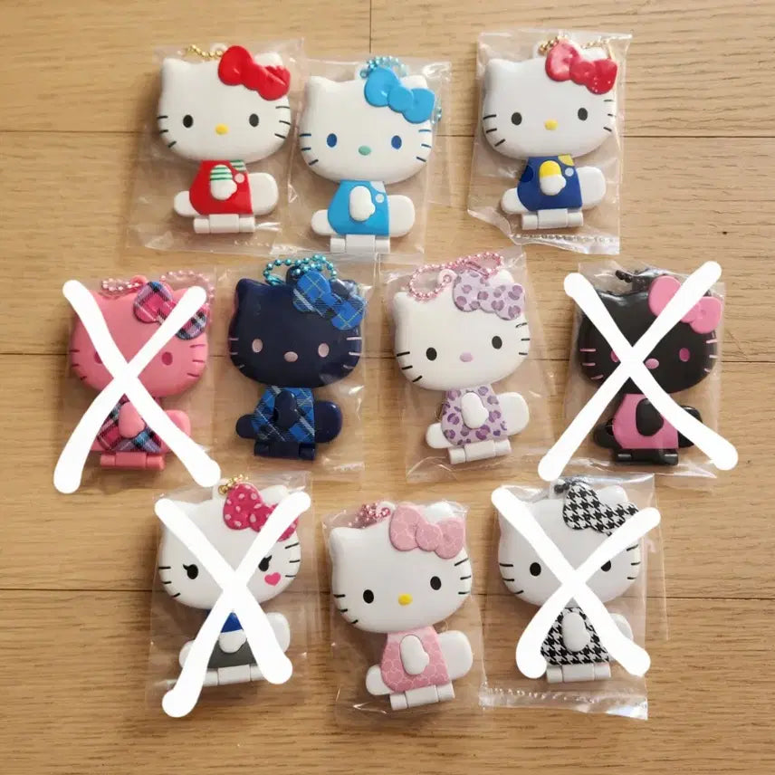 [BUNJANG] Hello Kitty Mirror Collection Keyring (10 Types) / 키티 미러 거울 컬렉션 키링 10종