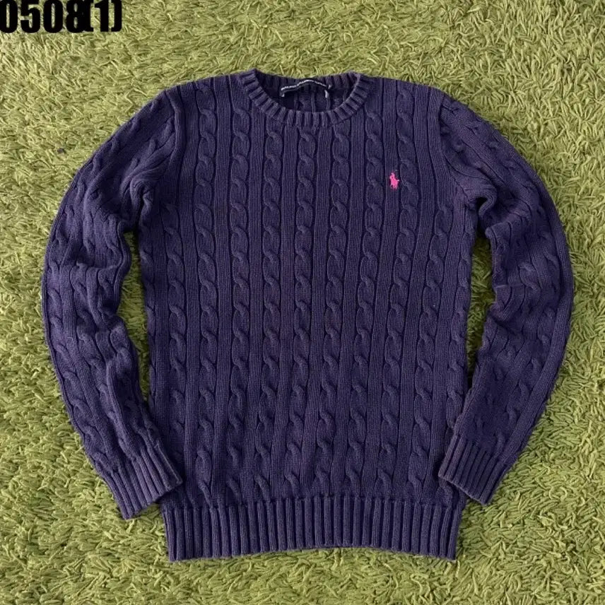 [BUNJANG] Polo Ralph Lauren Cable Knit Navy / 폴로 랄프로렌 케이블 니트 네이비