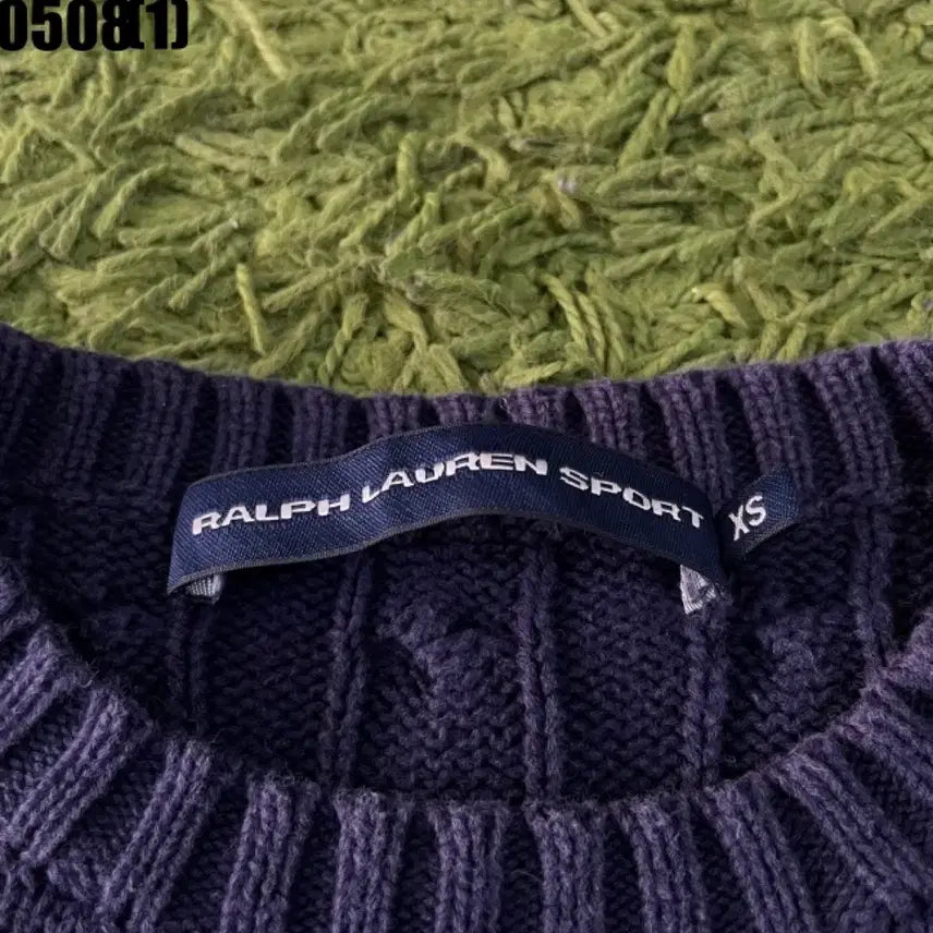 [BUNJANG] Polo Ralph Lauren Cable Knit Navy / 폴로 랄프로렌 케이블 니트 네이비