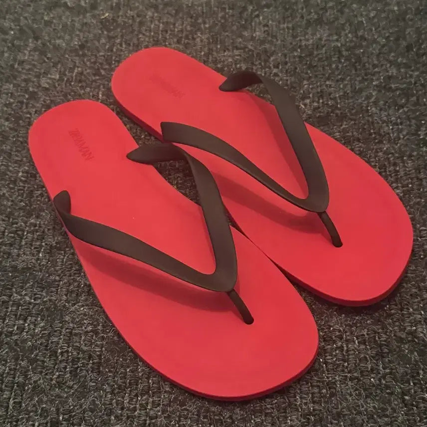[BUNJANG] Zara x Aaron Levine Strap Sandals Red / 자라 X 애런 리바인 스트랩 샌들 레드 [44]