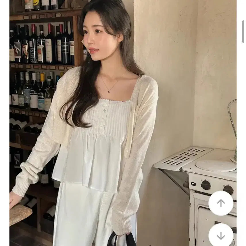 [BUNJANG] Shopperland Crop Cardigan / 쇼퍼랜드 크롭 가디건