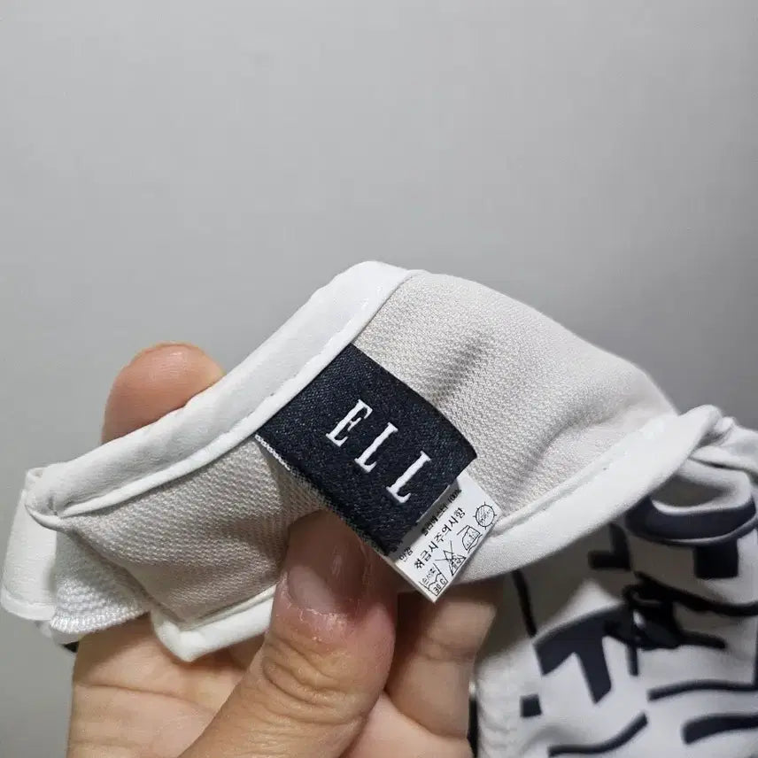 [BUNJANG] Elle Golf White Pattern Sun Cap Hat / 엘르 골프 화이트 패턴 썬캡 모자