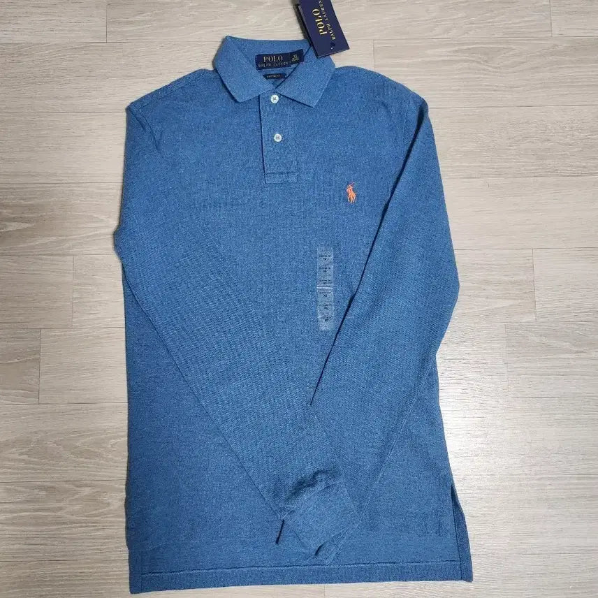 [BUNJANG] Polo Ralph Lauren Long Sleeve Polo Shirt Light Blue S / 폴로 랄프로렌 긴팔 카라티 연청색S