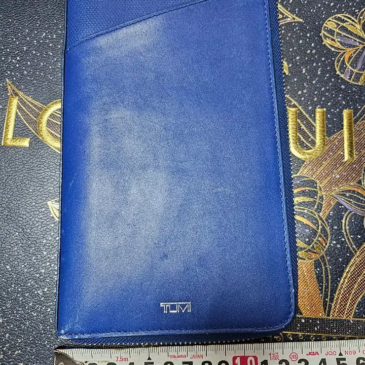 [BUNJANG] Tumi Prism Travel Bi-fold Wallet Passport Holder Atlantic / 투미 프리즘 트래블 지퍼돌이 장지갑 여권지갑 블루