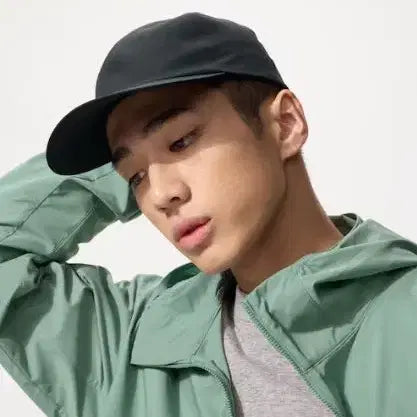 [BUNJANG] Uniqlo Unisex Black Performance Span Cap Hat / 유니클로 공용 블랙 기능성 스판 캡 모자 free