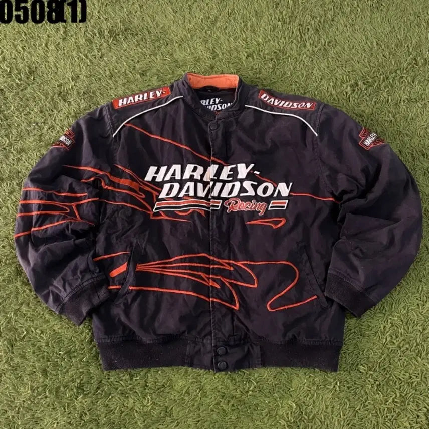 [BUNJANG] Harley-Davidson Racing Black Jacket / 할리데이비슨 레이싱 블랙 자켓