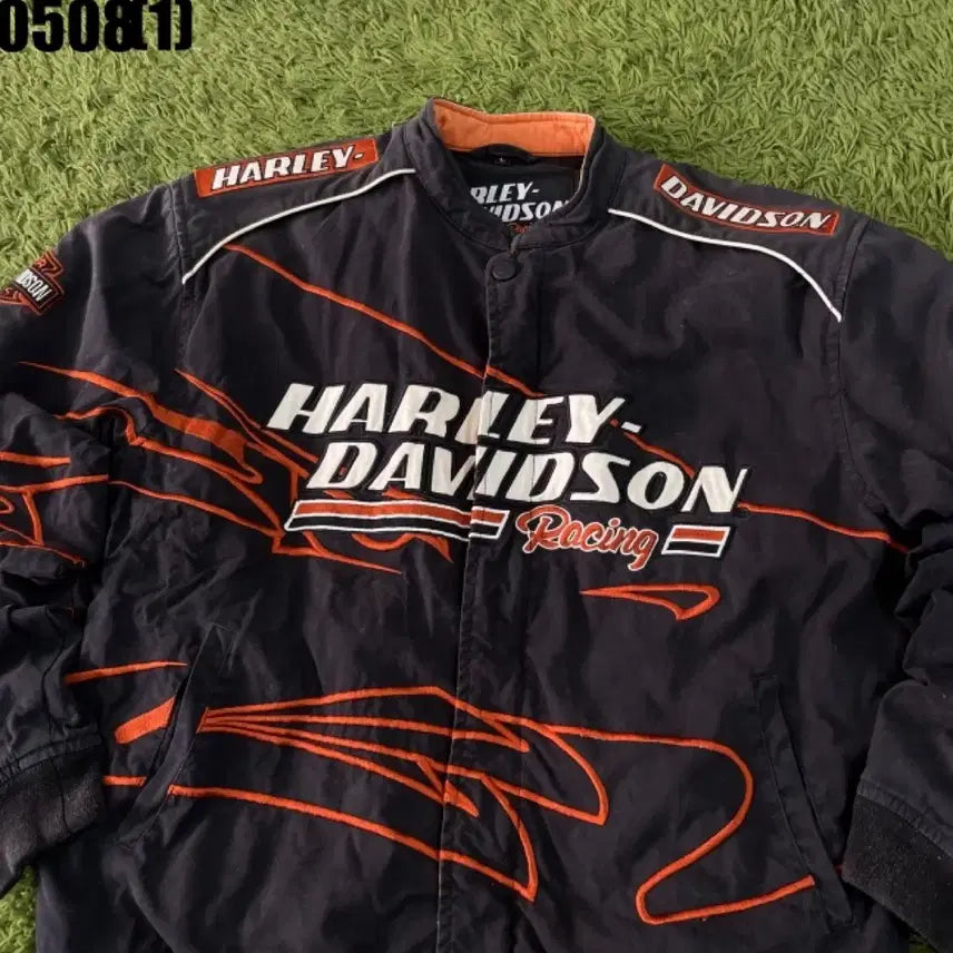 [BUNJANG] Harley-Davidson Racing Black Jacket / 할리데이비슨 레이싱 블랙 자켓