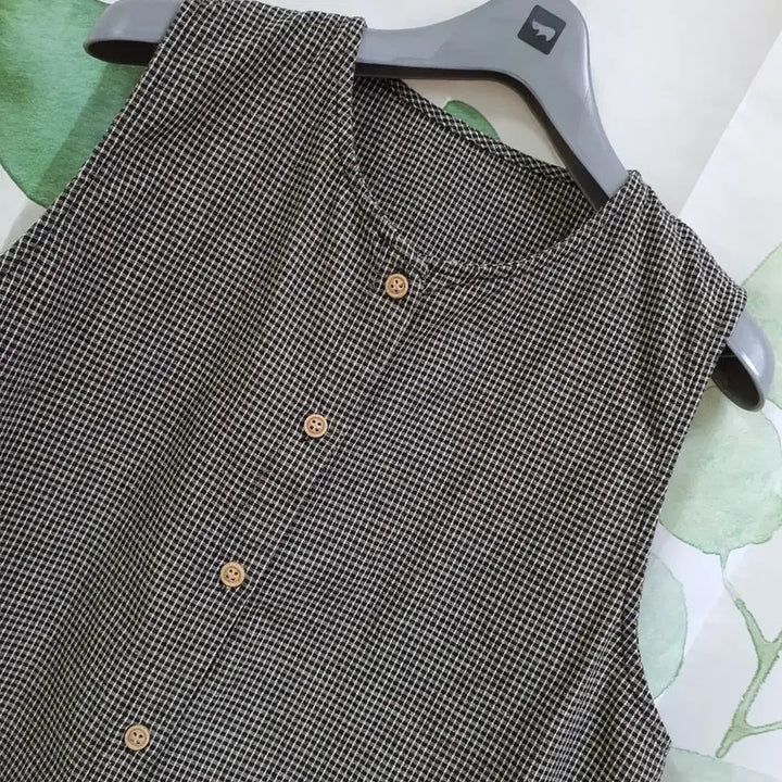 [BUNJANG] Cotton Lace Vest / 면 레이스 조끼