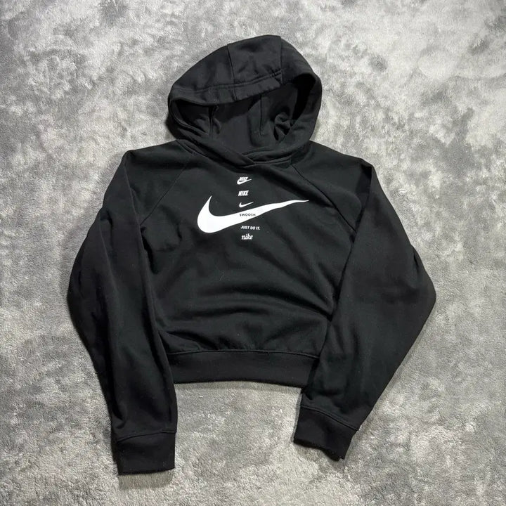 [BUNJANG] Nike Swoosh Crop Hoodie / 나이키 스우시 크롭 후드티