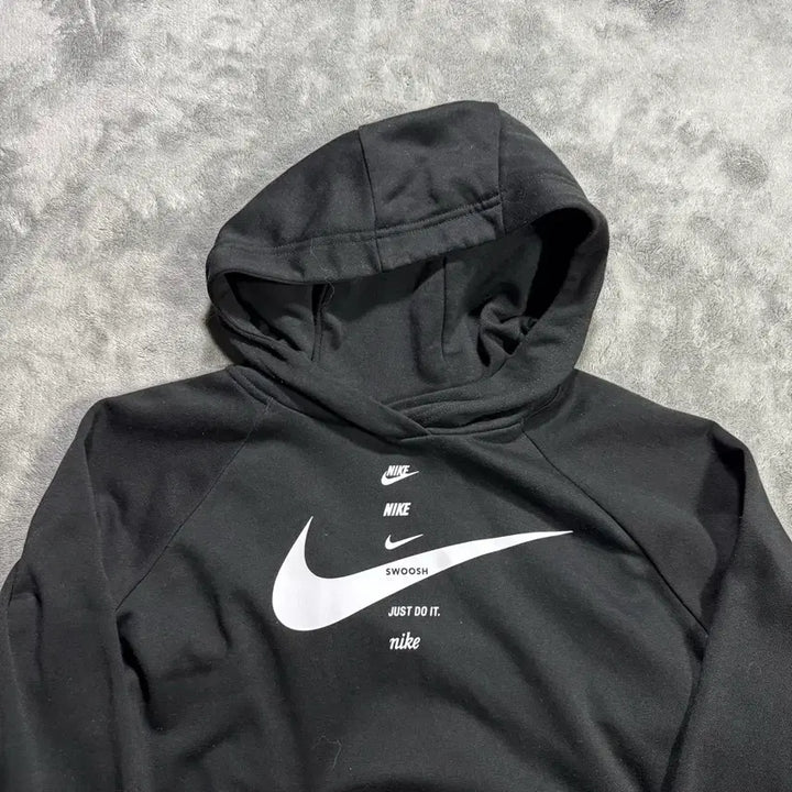 [BUNJANG] Nike Swoosh Crop Hoodie / 나이키 스우시 크롭 후드티