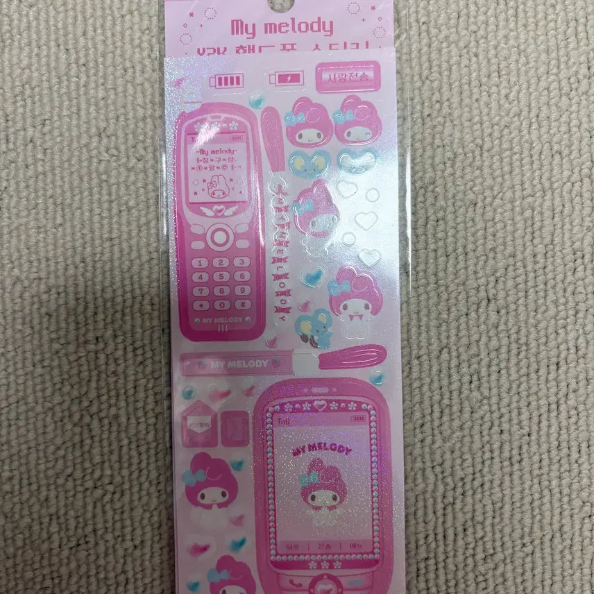 [BUNJANG] Sanrio My Melody Y2K Phone Sticker / 텐바이텐 산리오 마이멜로디 y2k 핸드폰 스티커