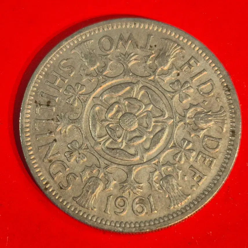 [BUNJANG] 1961 United Kingdom 2 Shillings Coin / 1961 영국 2실링 동전 M2404