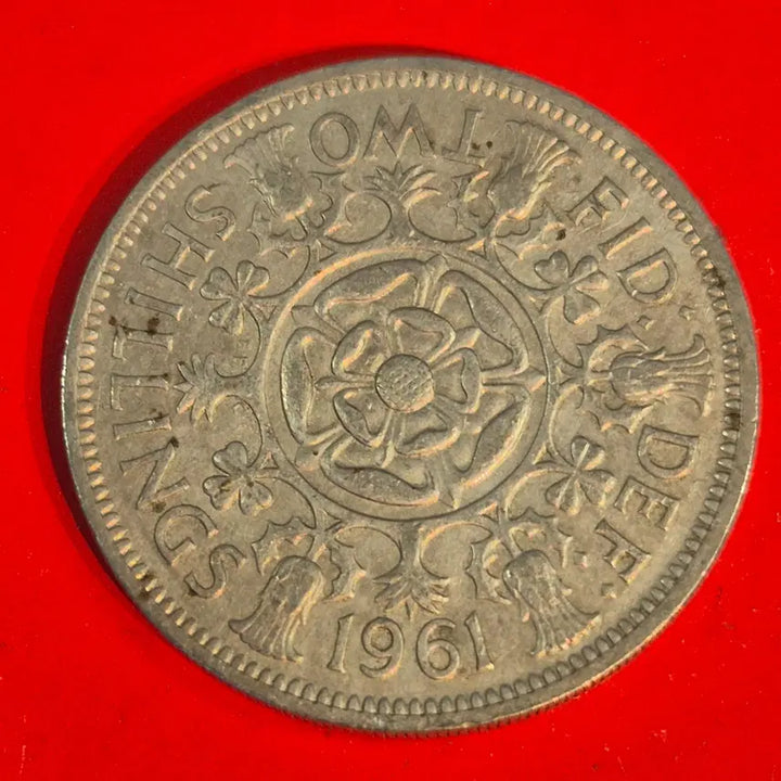 [BUNJANG] 1961 United Kingdom 2 Shillings Coin / 1961 영국 2실링 동전 M2404