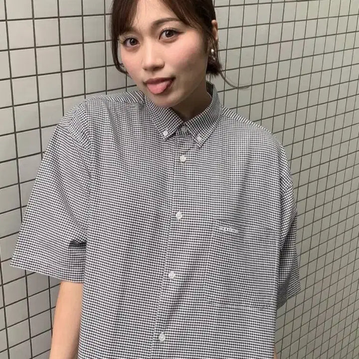 [BUNJANG] Supreme 24SS Gingham Loose Fit Short Sleeve Oxford Shirt / [M] 슈프림 루즈핏 숏 슬리브 옥스포드 셔츠 깅엄 24SS