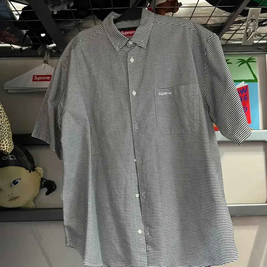 [BUNJANG] Supreme 24SS Gingham Loose Fit Short Sleeve Oxford Shirt / [M] 슈프림 루즈핏 숏 슬리브 옥스포드 셔츠 깅엄 24SS