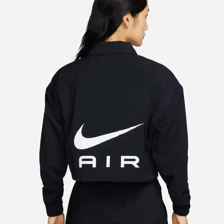 [BUNJANG] Nike Swoosh Crop Jacket / 나이키 스우시 크롭 자켓