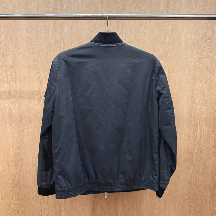[BUNJANG] Theory Cotton Nylon MA-1 Blouson Zip-Up Jacket / 띠어리 코튼 나일론 MA-1 블루종 집업 자켓 미니멀 포켓 점퍼 블랙