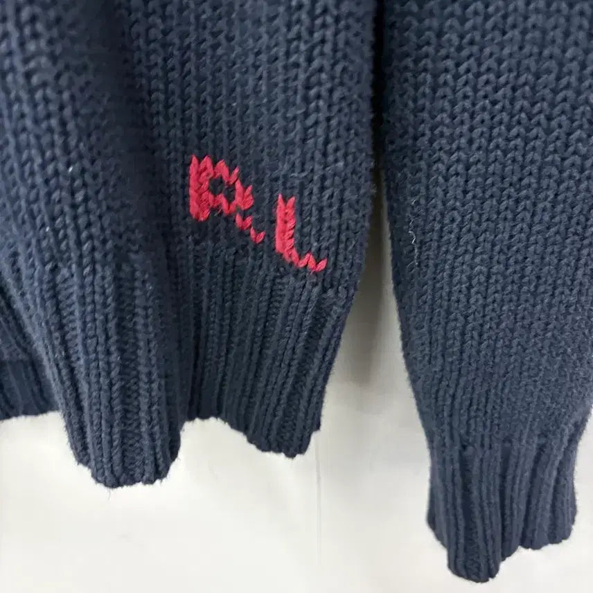 [BUNJANG] Polo Ralph Lauren American Flag Knit Sweater / 폴로랄프로렌 아메리칸 플래그 성조기 니트 스웻터 A3854
