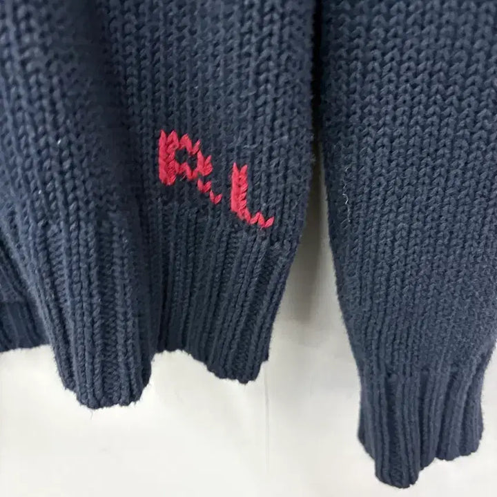 [BUNJANG] Polo Ralph Lauren American Flag Knit Sweater / 폴로랄프로렌 아메리칸 플래그 성조기 니트 스웻터 A3854
