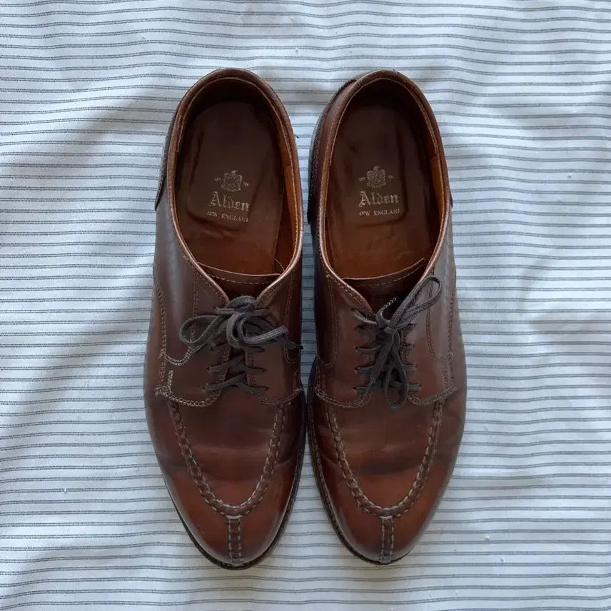 [BUNJANG] Alden Cordovan Split Toe Blucher Shoes US 9.5 / 알든 코도반 스플릿토 블루처 탄 9.5 (270)