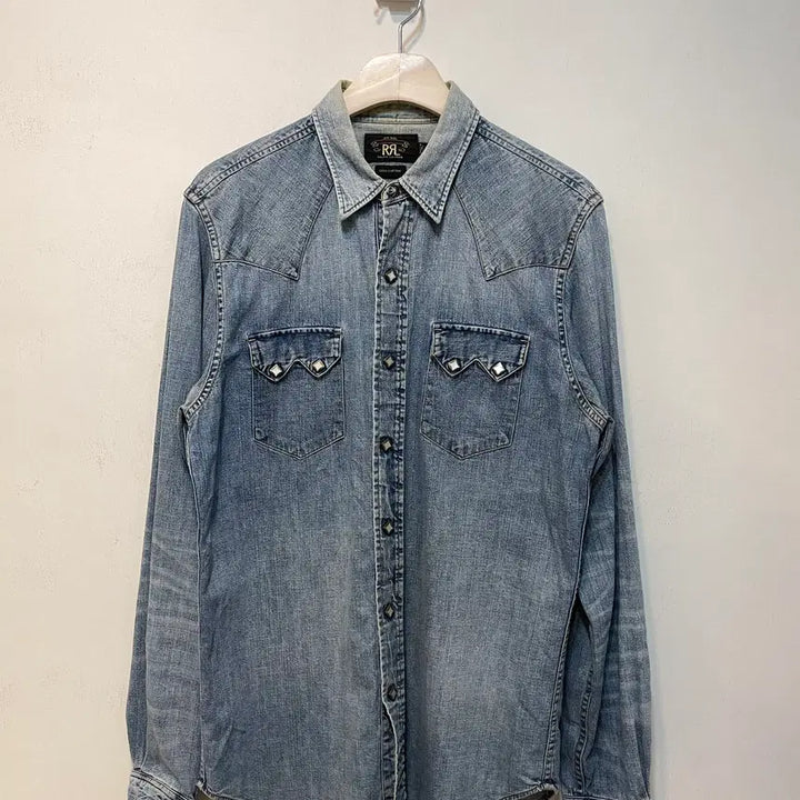 [BUNJANG] RRL Ralph Lauren Western Denim Shirt / 더블알엘 랄프로렌 웨스턴 데님 셔츠