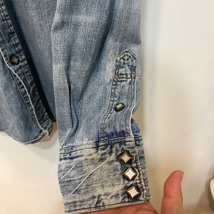 [BUNJANG] RRL Ralph Lauren Western Denim Shirt / 더블알엘 랄프로렌 웨스턴 데님 셔츠