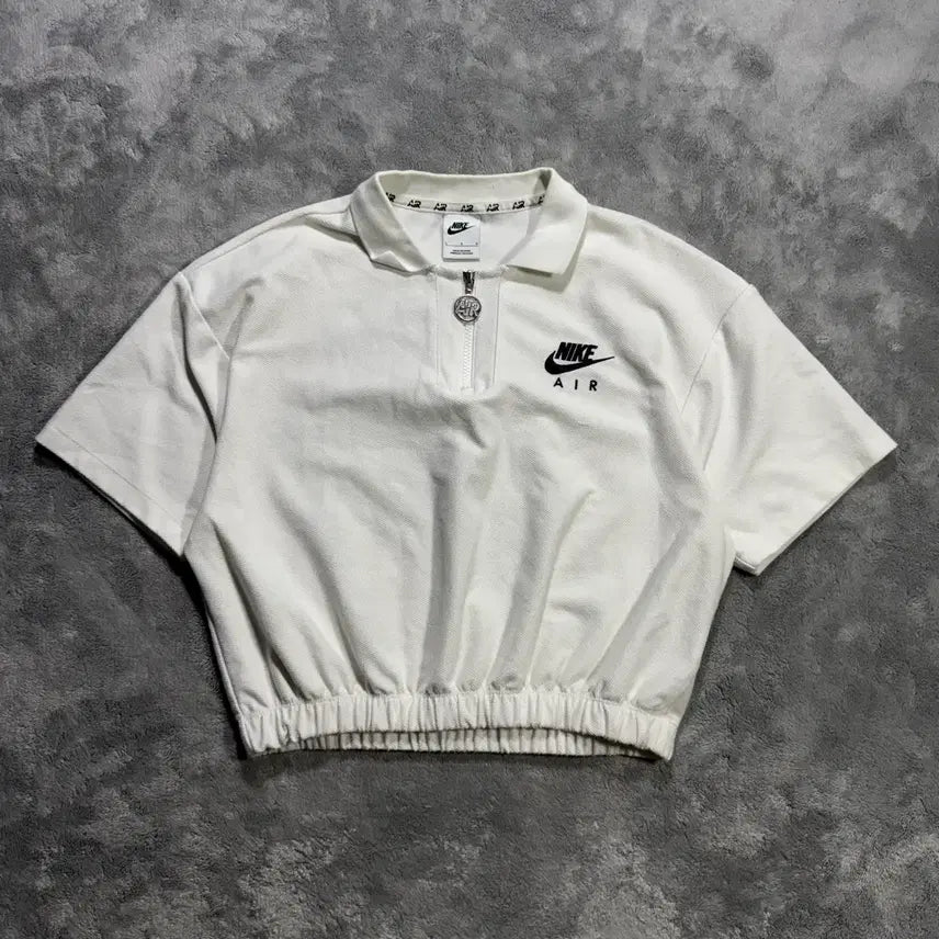 [BUNJANG] Nike Cropped Swoosh Polo T-Shirt / 나이키 크롭 스우시 카라티 반팔