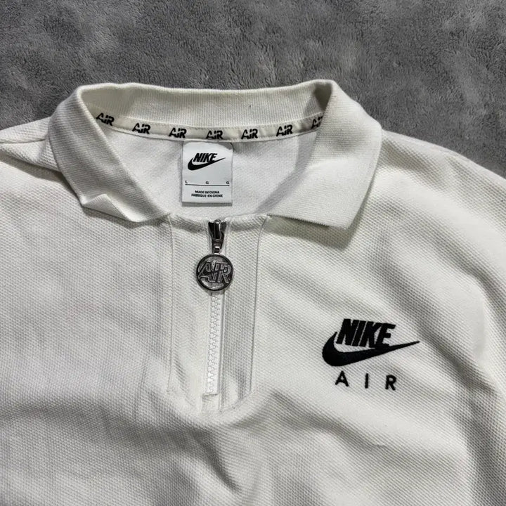 [BUNJANG] Nike Cropped Swoosh Polo T-Shirt / 나이키 크롭 스우시 카라티 반팔