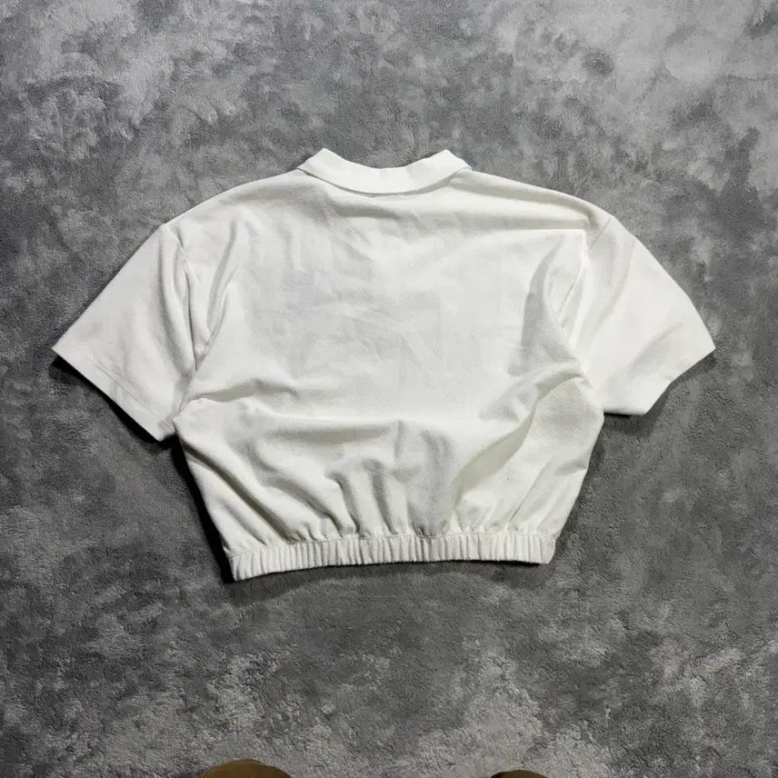 [BUNJANG] Nike Cropped Swoosh Polo T-Shirt / 나이키 크롭 스우시 카라티 반팔