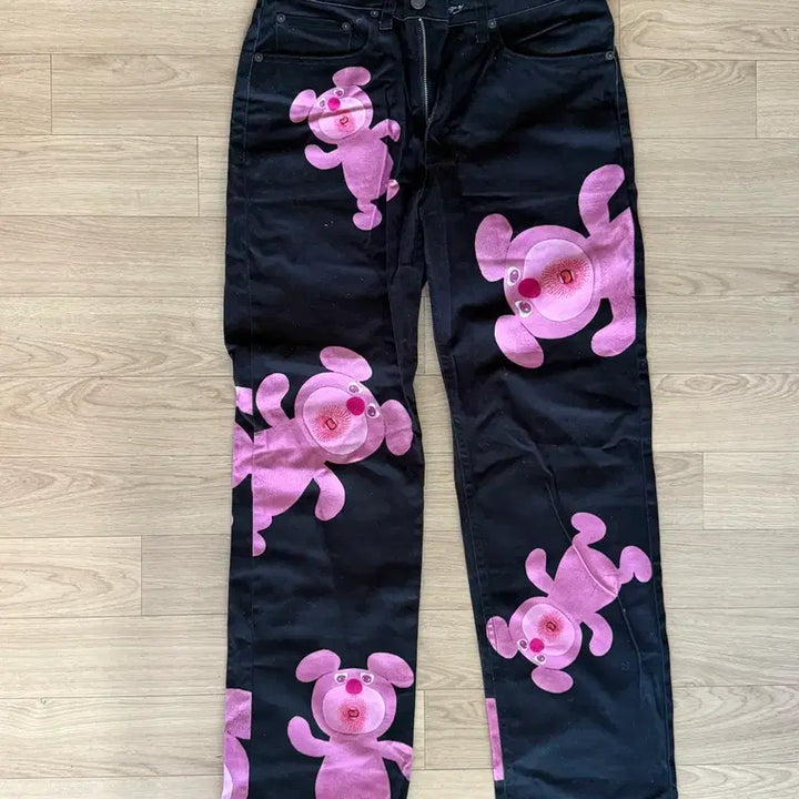 [BUNJANG] Laugher Surprising Doll Pants (28) / 라퍼 서프라이징 돌 팬츠 핑크 블랙 28