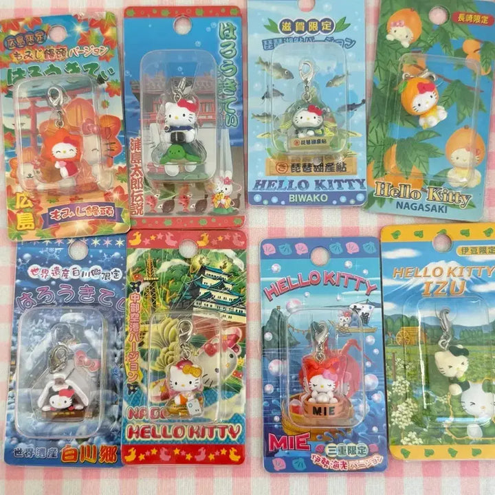 [BUNJANG] Vintage Hello Kitty Regional Limited Keychain (Miyagi/Shiga/Tokyo) / 고전 헬로키티 지역한정 키홀더/키링 (미야기/시가/도쿄 등)