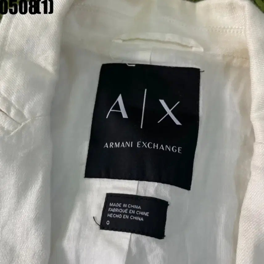 [BUNJANG] Armani Exchange White Linen Blazer / 알마니 익스체인지 화이트 린넨 블레이저