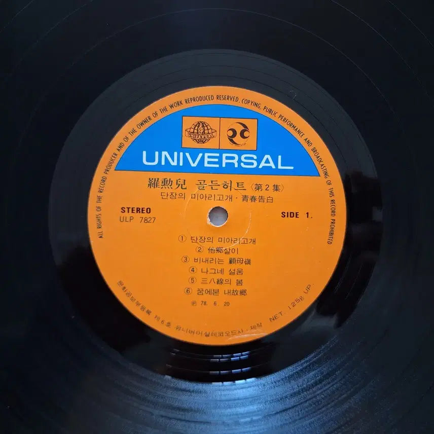 [BUNJANG] Na Hoon-a Grre-un Norae Golden Hit Vol. 2 LP / 나훈아 그리운 노래 골든히트 제2집 LP