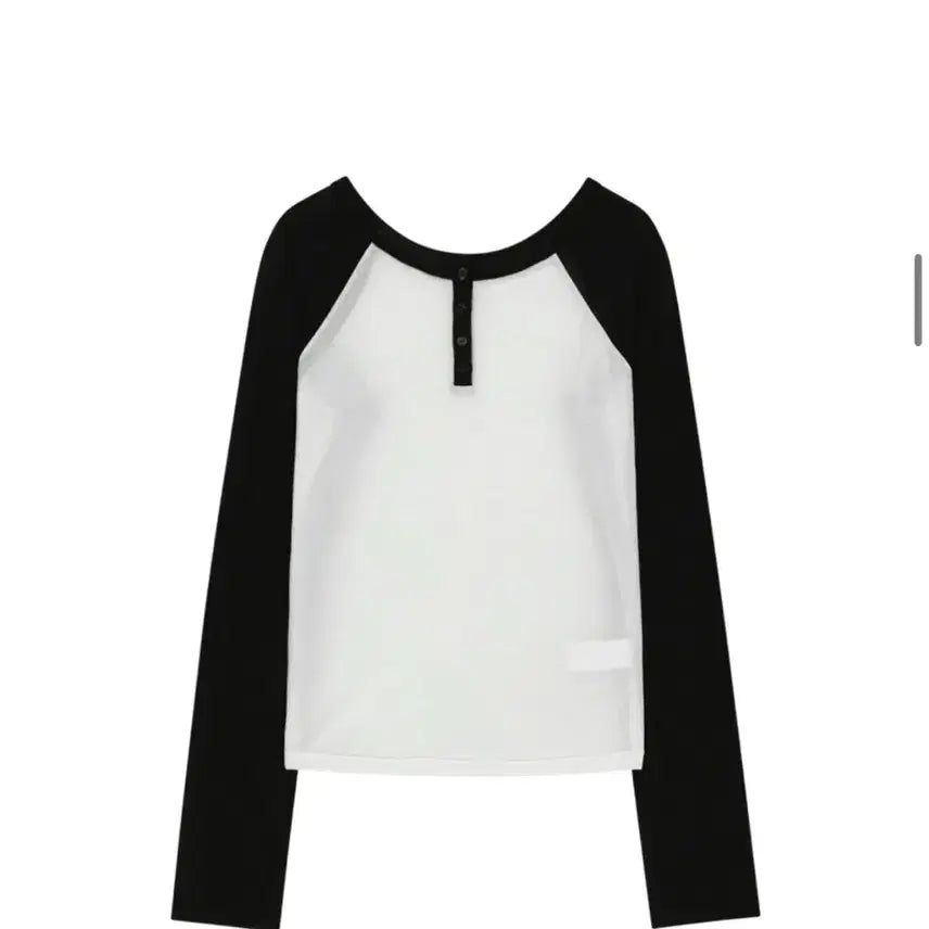 [BUNJANG] Ohos Henley Raglan Long Sleeve - Black / 오호스 Henley Raglan Long Sleeve- Black
