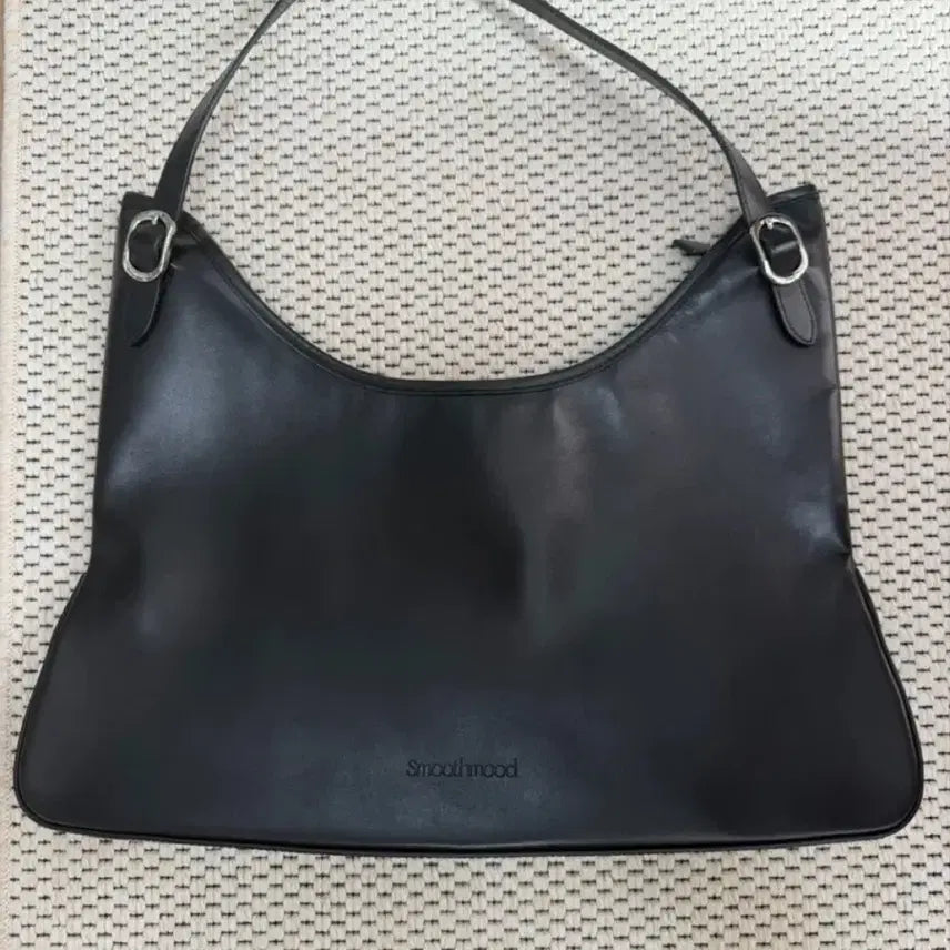 [BUNJANG] Smoothmood Etna Wide Black Shoulder Bag / 스무스무드 에트나 와이드 블랙 숄더백